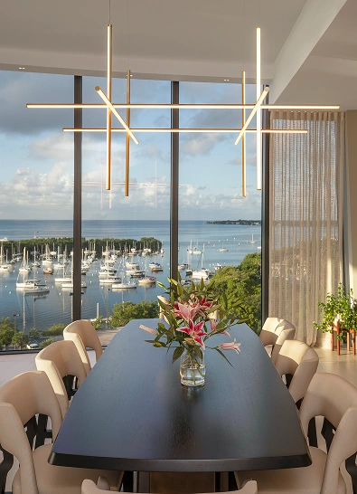 Luxury interior of a residential apartment project by Adrian Price (Founder of PAStudio, Florida Architecture Company)